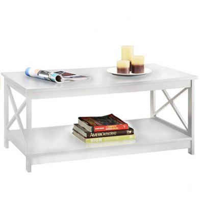 Convenient concept Oxford cloth coffee table, wood, white